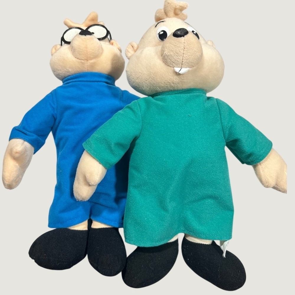 Alvin & The Chipmunks Simon Theodore Plush Lot Toy Network 1998 w/ Tags